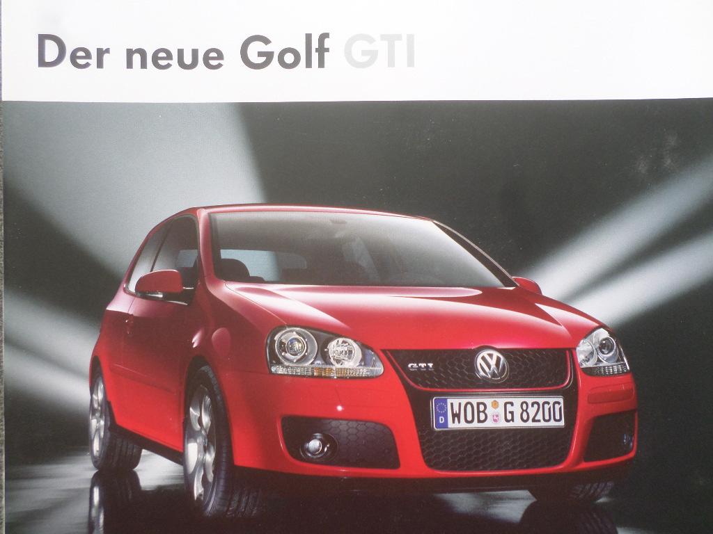 Nieuwe Volkswagen VW Golf GTI 2004 Brochure, Boeken, Ophalen of Verzenden, Zo goed als nieuw, Volkswagen