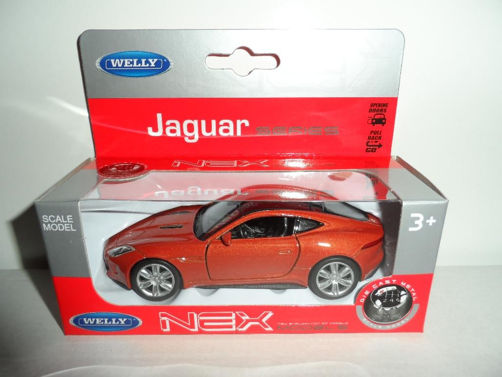 Welly - Jaguar F-Type Coupe (oranje) 1:36, Ophalen of Verzenden, Nieuw, Auto