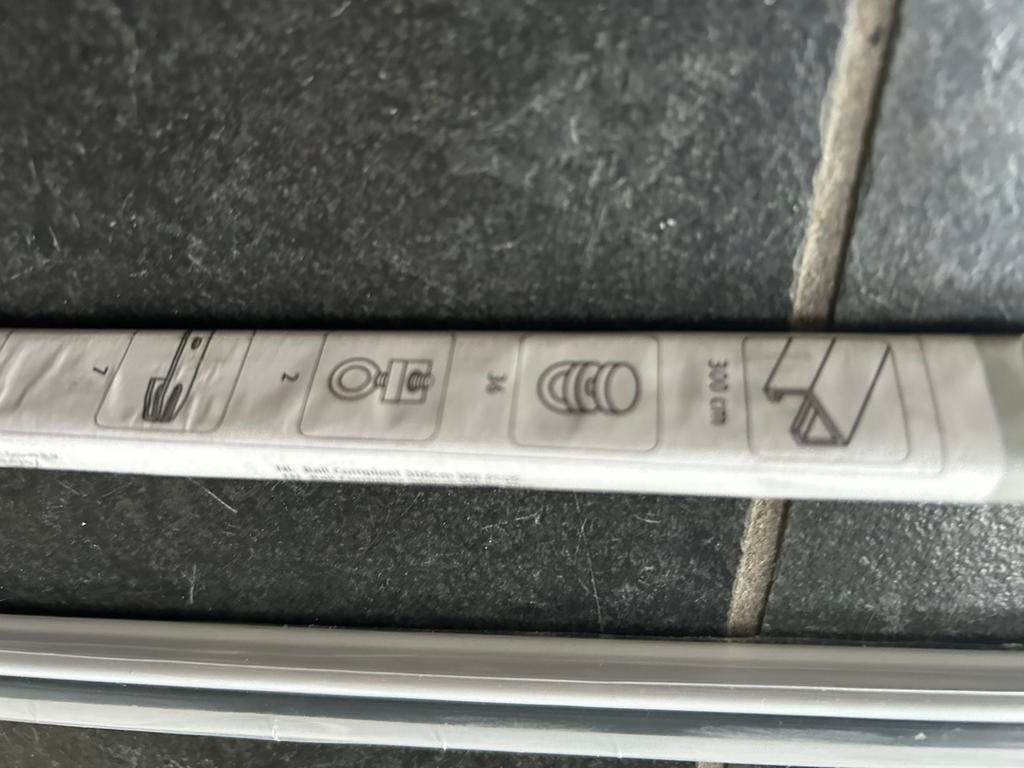 Nieuw! 2x Gordijnrails 3 meter, Ophalen, Wit, Nieuw, 200 cm of meer