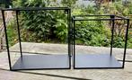 WOOOD | wandkubussen | metaal | zwart | set van twee, Huis en Inrichting, Woonaccessoires | Wanddecoraties, Ophalen, Zo goed als nieuw