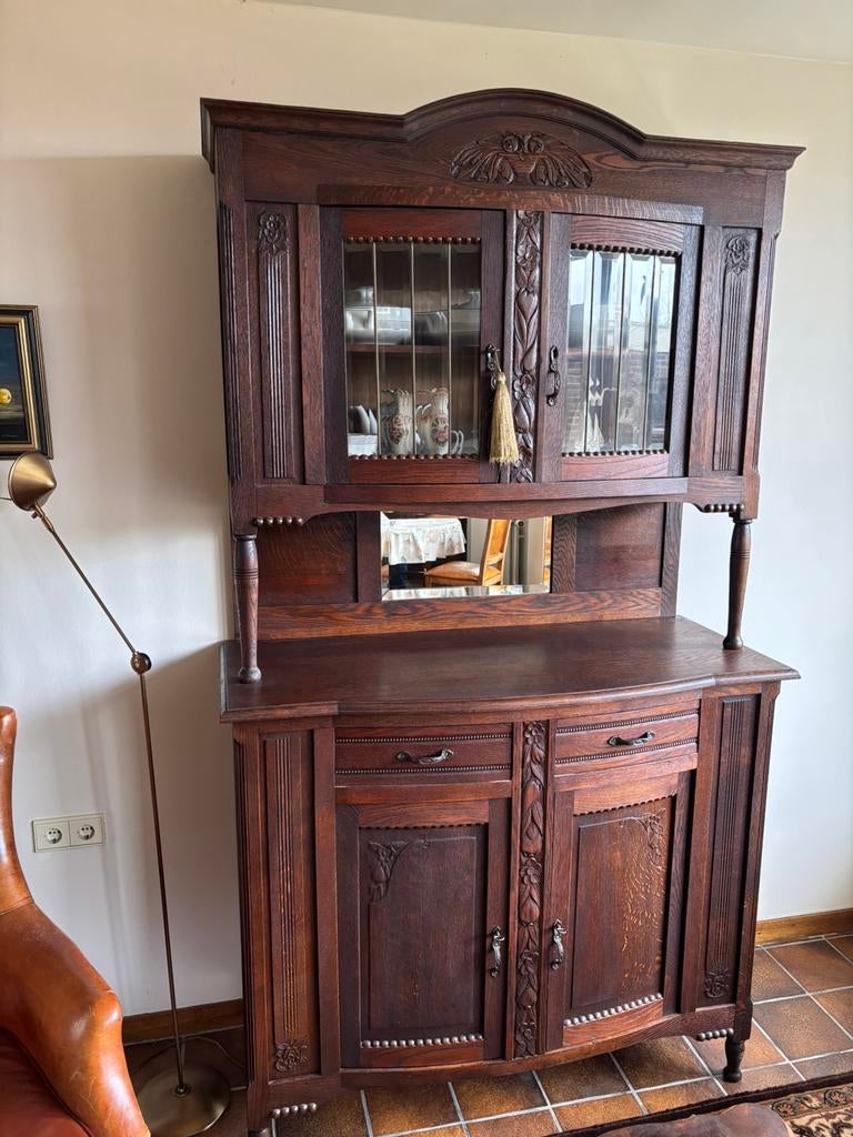 Vintage servieskast, Ophalen, Gebruikt, 100 tot 150 cm, 200 cm of meer