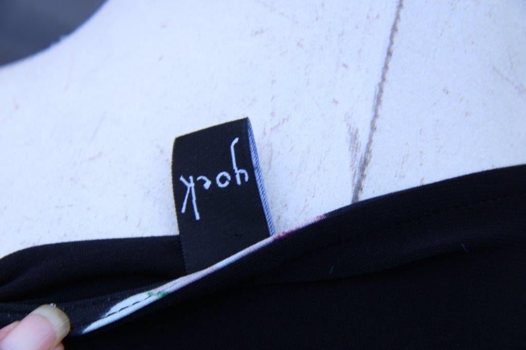 Jurk zwart/ groen/ roze Yoek mt 42/44 Vaste prijs, Kleding | Dames, Yoek, Verzenden, Zwart, Maat 42/44 (L)