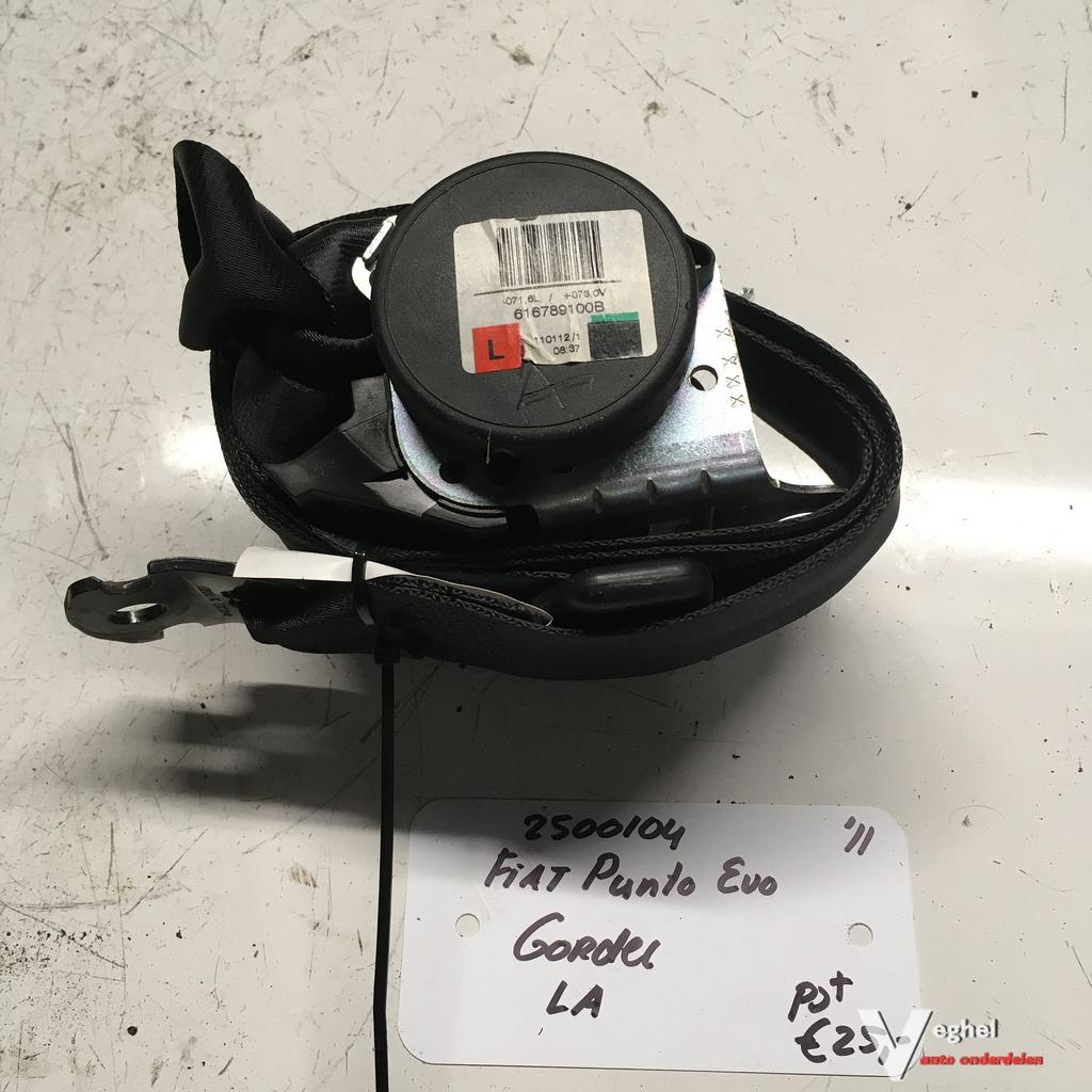 Fiat Punto Evo 5drs  1.3 Diesel 2011 2500104 Gordel Linksach, Gebruikt, -, -, Ophalen of Verzenden