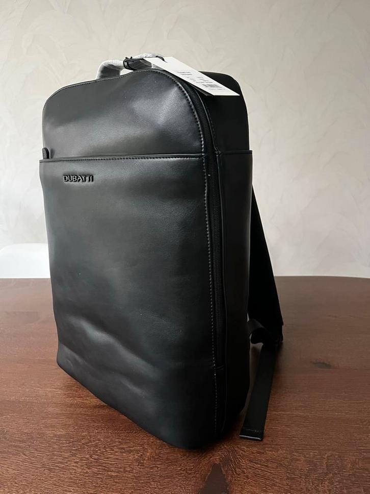 Dubatti Kunstleer Zwarte Luiertas Rugzak - Nieuw, Kinderen en Baby's, Luiertassen, Nieuw, Rugzak, Ophalen of Verzenden