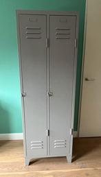 Grijze lockerkast / kledingkast met planken, Ophalen, Gebruikt, Industrieel