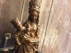 Antiek houten beeld Maagd Maria met kind, 24 cm, Antiek en Kunst, Kunst | Beelden en Houtsnijwerken, Ophalen of Verzenden