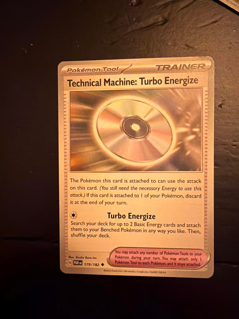 Pokémon TCG - Technical Machine: Turbo Energize #179, Ophalen of Verzenden, Zo goed als nieuw