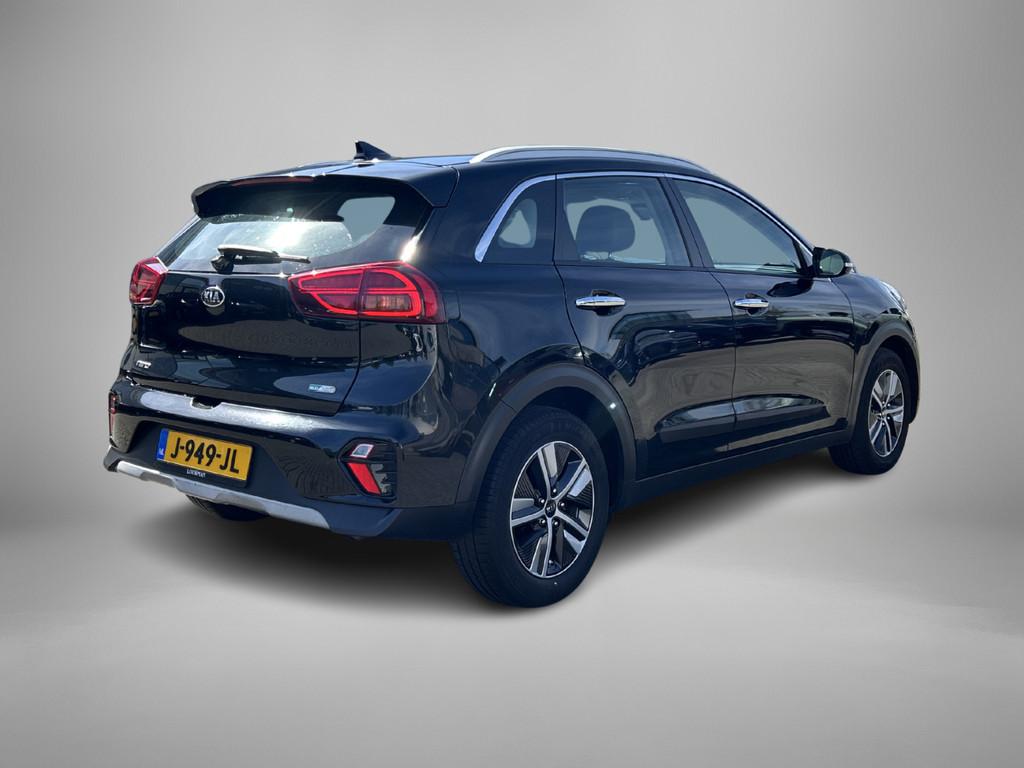 Kia Niro 1.6 GDi Hybrid DynamicLine (bj 2020, automaat), 12 maanden, Gebruikt, Leder en Stof, Zwart