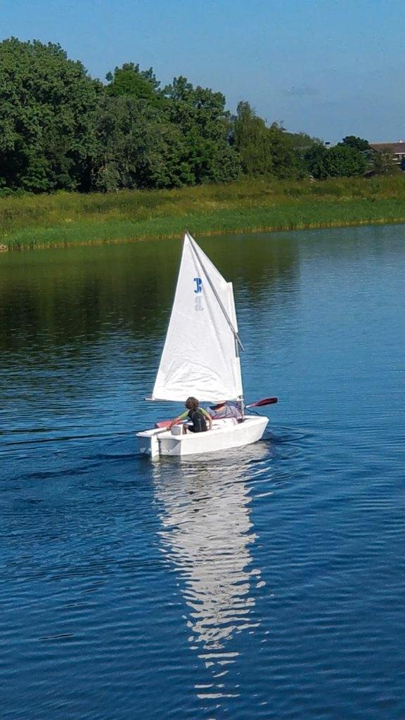 OPTIMIST polyetheen, Watersport en Boten, Open zeilboten, Gebruikt, Optimist, Minder dan 3 meter, Overige materialen, Geen motor