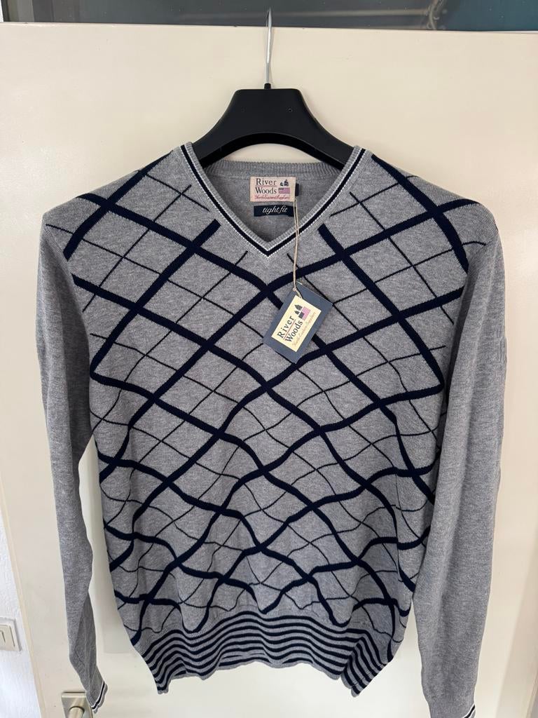 River Woods Pullover Maat L, Ophalen of Verzenden, Zo goed als nieuw, Maat 52/54 (L), Grijs