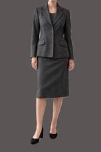 Gigue wollen blazer & rok set maat EU 40, Kostuum of Pak, Ophalen of Verzenden, Grijs, Gedragen
