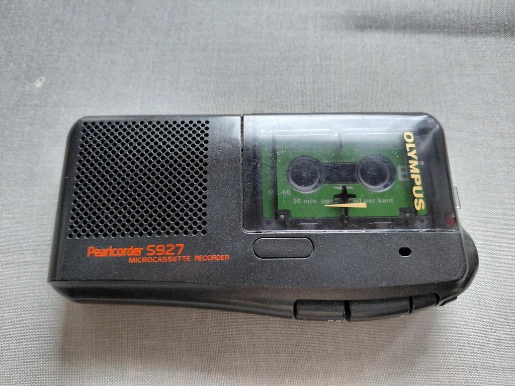 Olympus Pearlcorder S927 Microcassette Recorder, Ophalen of Verzenden, Enkel, Overige merken