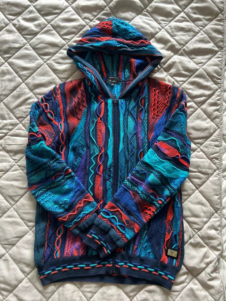 Carlo colucci trui met capuchon, Kleding | Heren, Truien en Vesten, Ophalen of Verzenden, Nieuw, Maat 52/54 (L), Overige kleuren