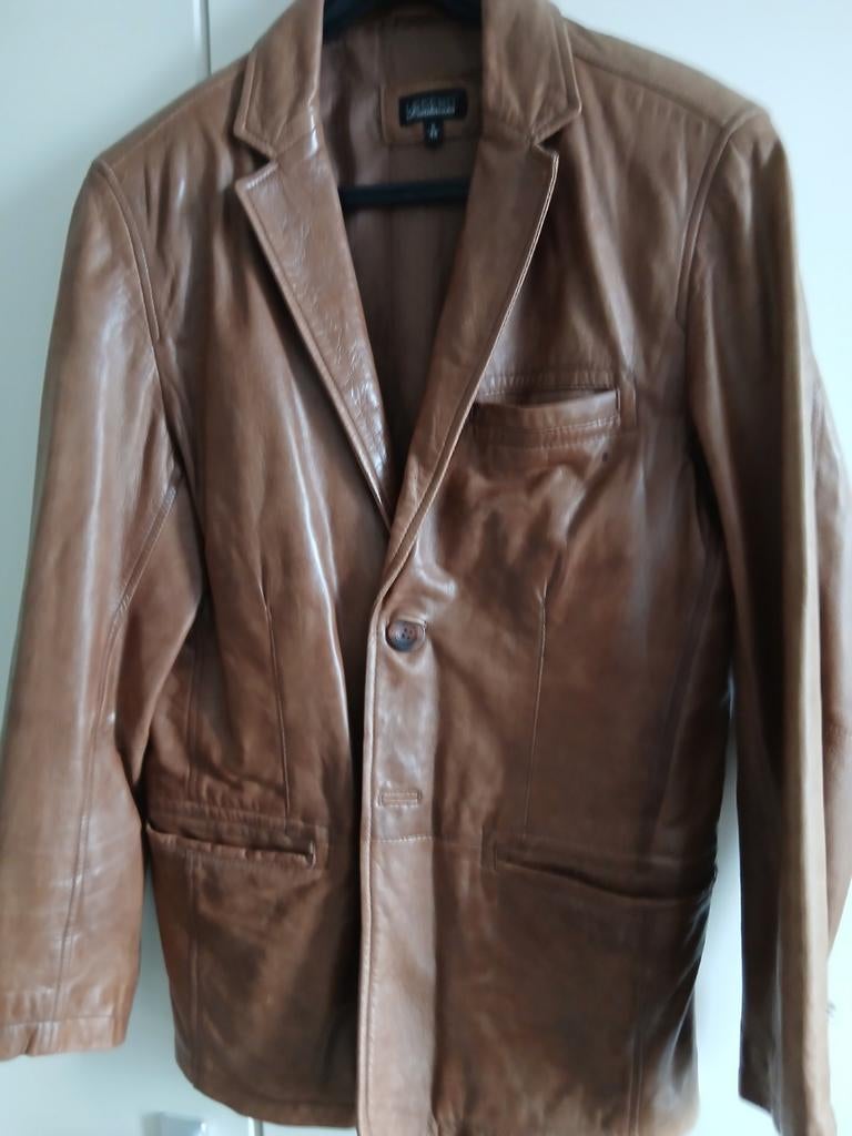 Leren Colberts  maat 48, Ophalen of Verzenden, Zo goed als nieuw, Maat 48/50 (M), Bruin