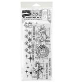 Stampers Anonymous Tim Holtz Stamps + Stencil Set #191, Verzenden, Nieuw, Clearstamp