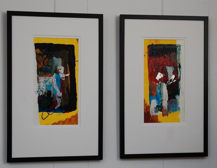 2 Luik schilderijen van kunstenaar Julles., Antiek en Kunst, Kunst | Schilderijen | Klassiek, Ophalen of Verzenden