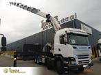 Scania R 500 + PALFINGER 88002-EH + 8x EXT + 8X4 + EURO 5 +, Auto's, Euro 5, Achterwielaandrijving, Scania, Wit