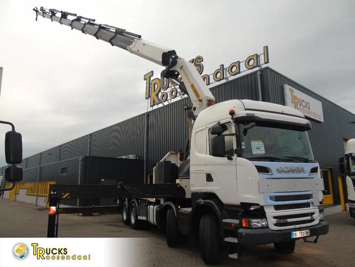 Scania R 500 + PALFINGER 88002-EH + 8x EXT + 8X4 + EURO 5 +, Auto's, Vrachtwagens, Bedrijf, ABS, Airconditioning, Centrale vergrendeling