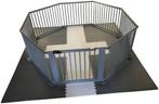 Grondbox / Playpen 7.3 meter inklapbaar (72cm / zwart)), Ophalen, Gebruikt, Overige vormen