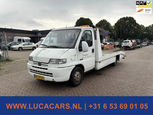 Peugeot Boxer 350 LL TDdi 2.5 OPRIJWAGEN AUTOTRANSPORTER, Auto's, Bestelauto's, Bedrijf, Te koop, Startonderbreker, Peugeot, Diesel
