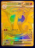 Mega Charizard Gold  Phantasmal Flames, Hobby en Vrije tijd, Verzamelkaartspellen | Pokémon, Ophalen of Verzenden, Zo goed als nieuw
