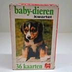 Baby-dieren kwartet. Vintage., Verzamelen, Speelkaarten, Jokers en Kwartetten, Ophalen of Verzenden, Gebruikt, Kwartet(ten)