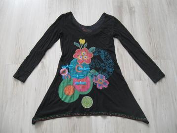 Desigual zwarte top tuniek maat M beschikbaar voor biedingen
