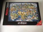 Anatolian Puzzel : Wonderful World Map 3000 stukjes, Hobby en Vrije tijd, Ophalen of Verzenden, Meer dan 1500 stukjes, Zo goed als nieuw
