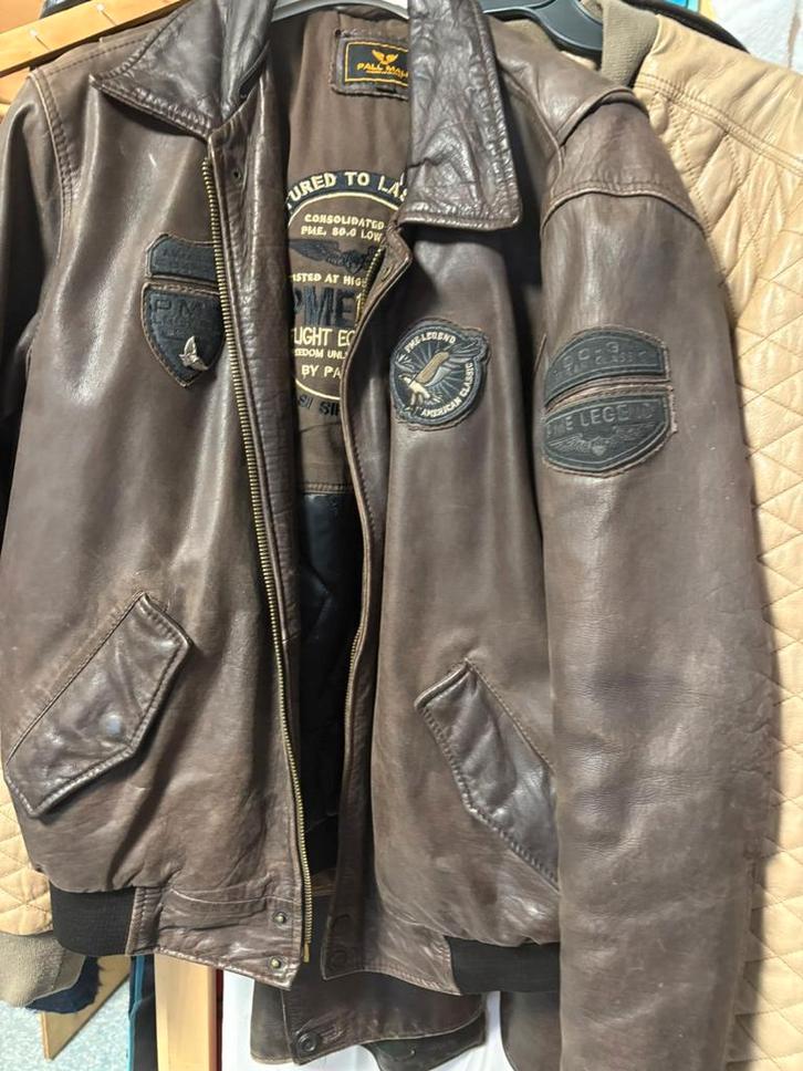 Vintage Leren Jas Pall Mall The Legend, Motoren, Kleding | Motorkleding, Jas | leer, Heren, Tweedehands, Ophalen of Verzenden