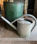 Zinken gieter & ton brocante, Ophalen