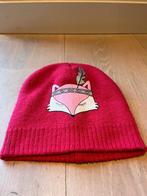 Roze ski muts meisjes met vos, Ophalen of Verzenden, Zo goed als nieuw, Overige maten, Muts
