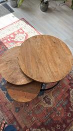 Set van 3 salontafels, Huis en Inrichting, Tafels | Salontafels, Ophalen, Overige materialen, 50 tot 100 cm, Rond