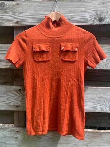 Mexx oranje retro top maat S beschikbaar voor biedingen