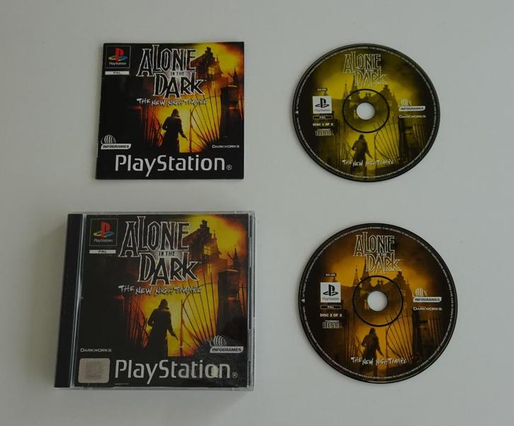 Alone in the Dark: The New Nightmare compleet voor Sony PS1, Spelcomputers en Games, Games | Sony PlayStation 1, Zo goed als nieuw