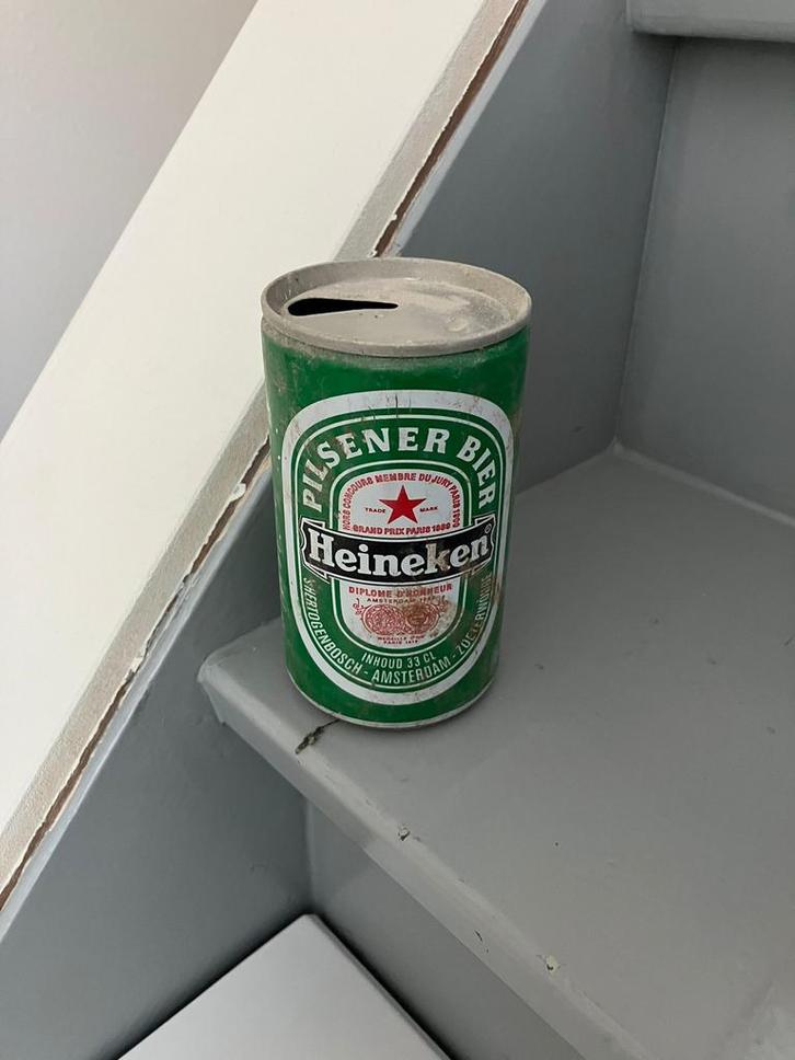 Vintage Heineken Blikje - 45+ Jaar Oud!, Verzamelen, Merken en Reclamevoorwerpen, Gebruikt, Verpakking, Ophalen