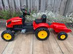 Falk traptractor met aanhanger • zo goed als nieuw, Kinderen en Baby's, Speelgoed | Buiten | Skelters, Ophalen, Zo goed als nieuw