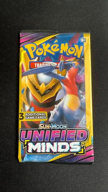 Pokemon Booster pack Unified Minds 3 cards Giratina Garchomp beschikbaar voor biedingen