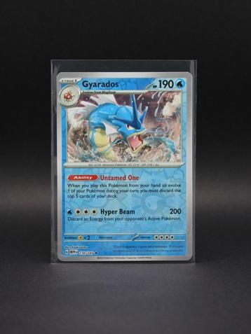 Pokémon Kaart - Gyarados (MEW 130) - Reverse Holo  beschikbaar voor biedingen