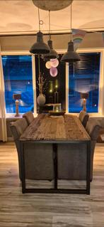 Mooie landelijke eettafel 90x180, Ophalen of Verzenden, Gebruikt