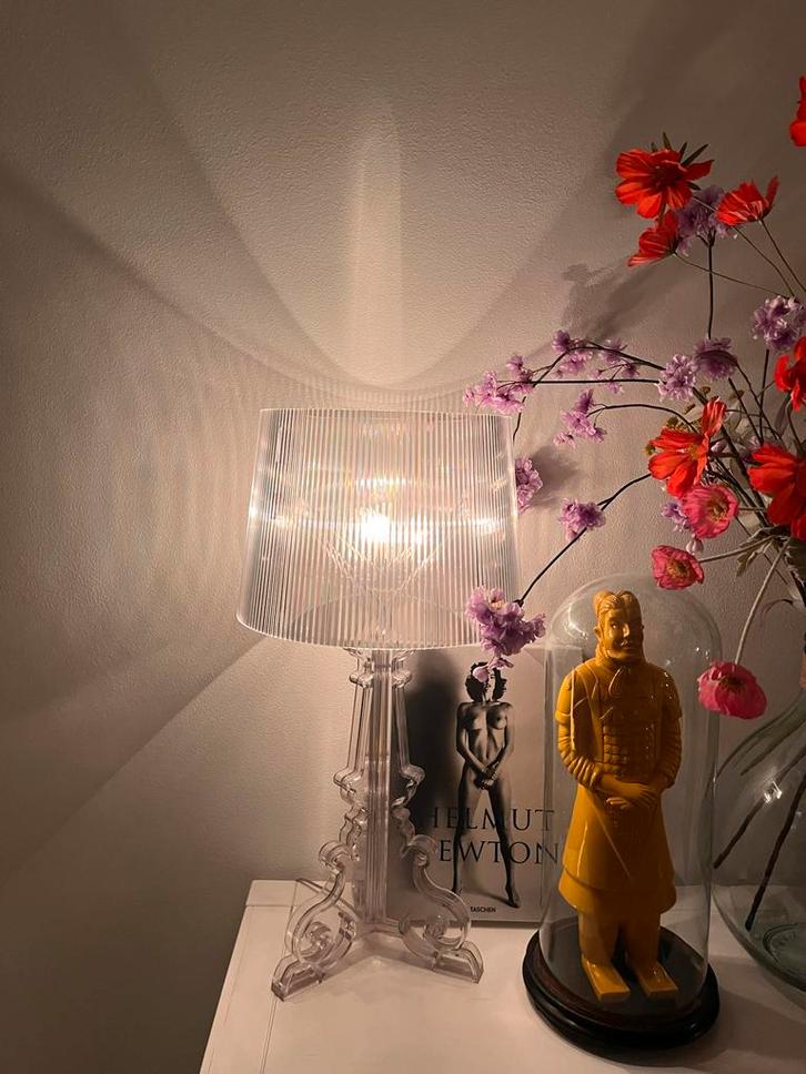 Elegante Transparante Tafellamp Kartell bourgie, Antiek en Kunst, Antiek | Lampen, Ophalen