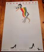 Affiche Interstoff Frankfurt 1988 Vintage., Ophalen of Verzenden