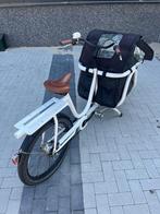 Bakfiets johnny loco cargo bak fiets 2 personen fiets, Ophalen, Gebruikt, Huif, 2 kinderen