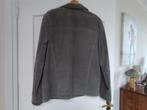 Leren jas maat 52, Ophalen of Verzenden, Gedragen, Maat 52/54 (L), Grijs