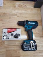 Makita DDF482-18v + accu 5ah, Doe-het-zelf en Verbouw, Gereedschap | Boormachines, Ophalen of Verzenden, Zo goed als nieuw, 600 watt of meer