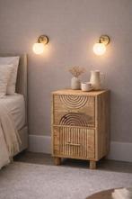 Magazijn leegverkoop set nachtkastjes Ibiza ingelegd hout