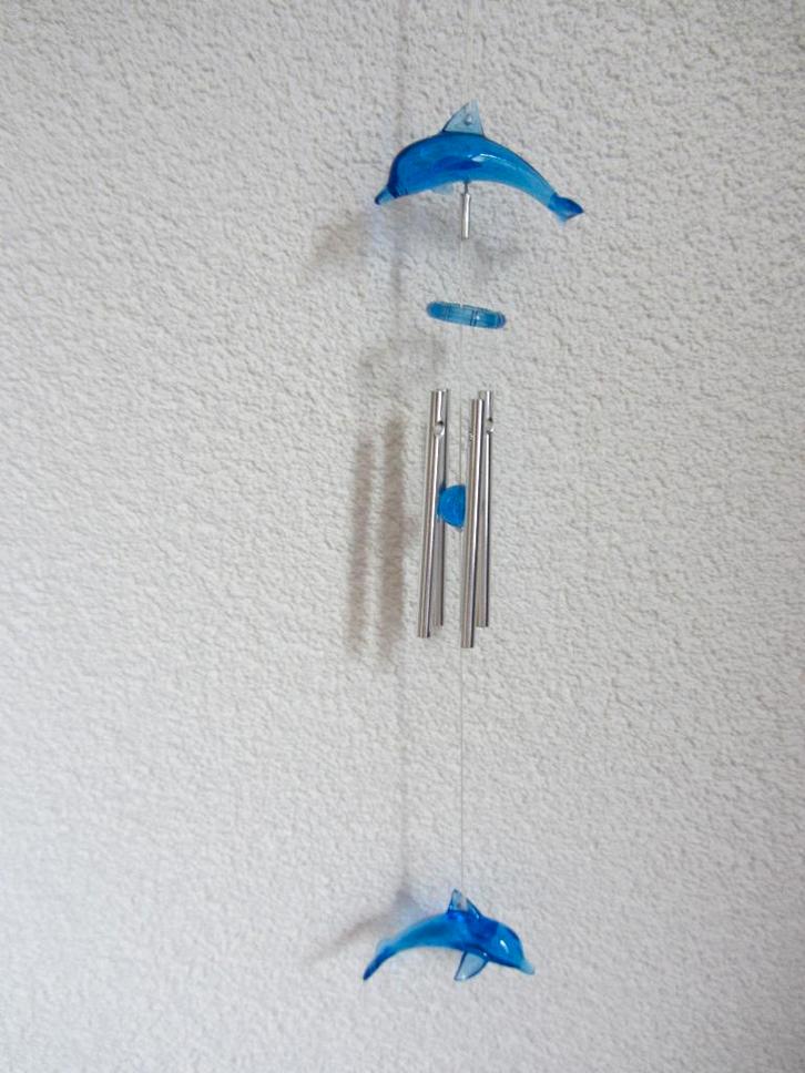 Dolfijnen windmobiel, blauw, zee, oceaan, decoratie, Kinderen en Baby's, Kinderkamer | Inrichting en Decoratie, Zo goed als nieuw