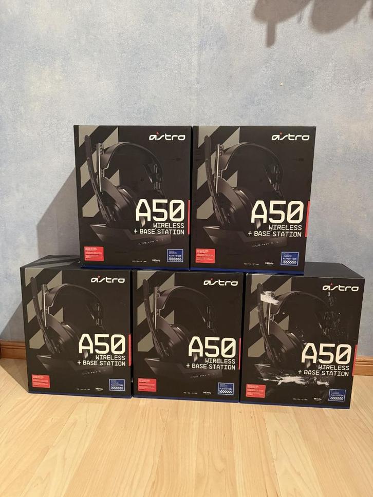 4x NIEUW: Astro A50 Wireless + Base Station (Gen 4), Computers en Software, Headsets, Nieuw, Over-ear, Draadloos, Gaming headset