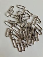 48 schuifpassanten, 30 mm, zilverkleurig, Ophalen of Verzenden, Nieuw
