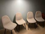 Set van 4 beige eetkamerstoelen, Overige kleuren, Ophalen of Verzenden, Zo goed als nieuw, Vier