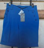 Mi Piace  travelstof bermuda  kleur: Royal Blue  maat: XS, Mi Piace, Blauw, Nieuw, Ophalen of Verzenden